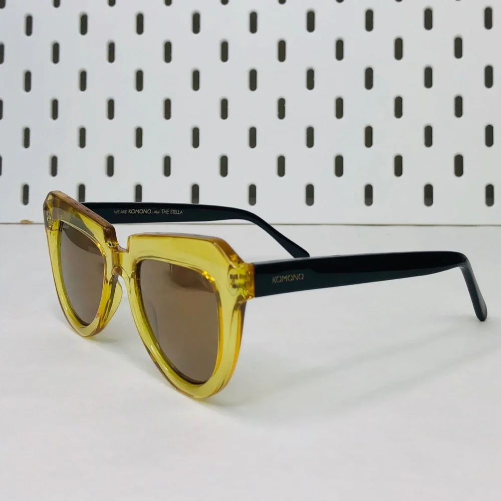 KOMONO sunglasses cat eye Stella Cider Black gold - Picture 7 of 10